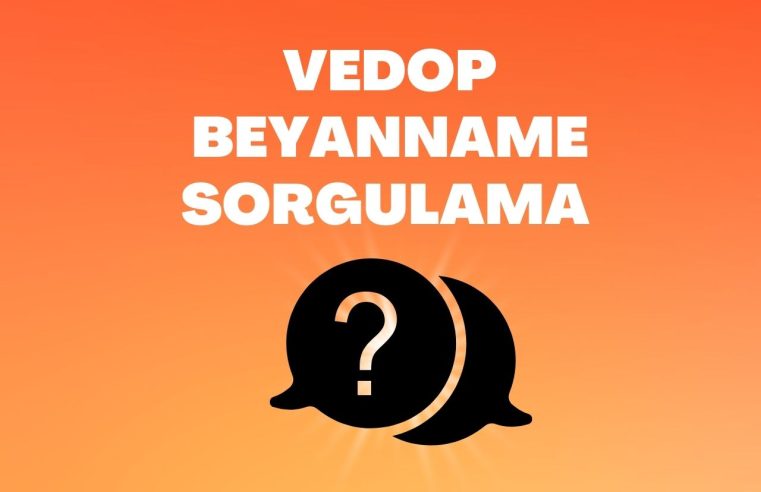 Vedop Beyanname Sorgulama Nasıl Yapılır?